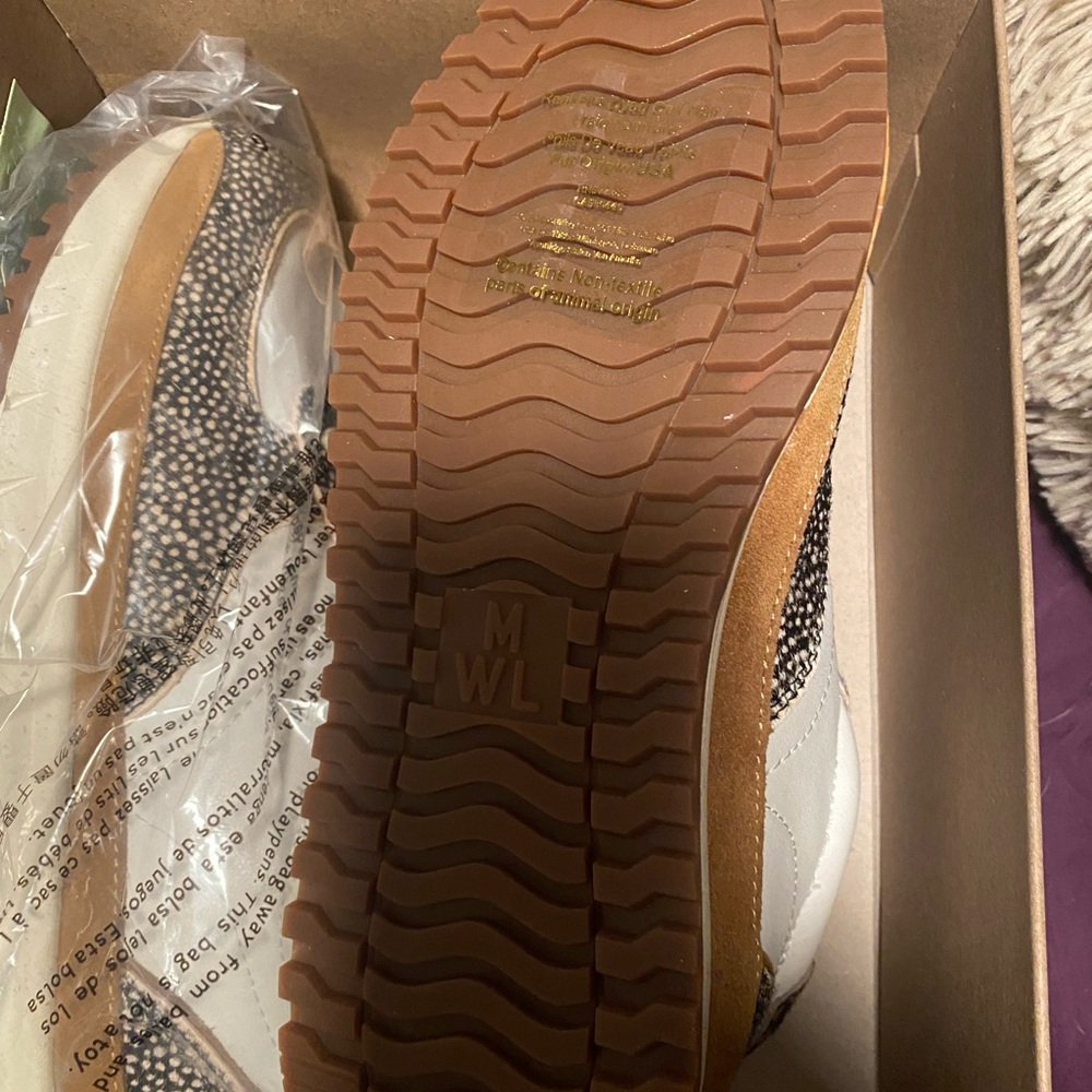 Animal print sneakers. New, never worn!